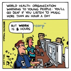 Ted Rall: One Hour a Day Earbud Limit? WHAT?